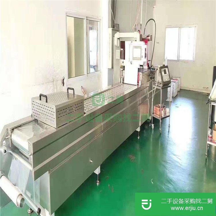 轉讓:二手全自動不銹鋼食品雙室真空包裝機520全自動拉伸膜真空包裝機給小袋式包裝機