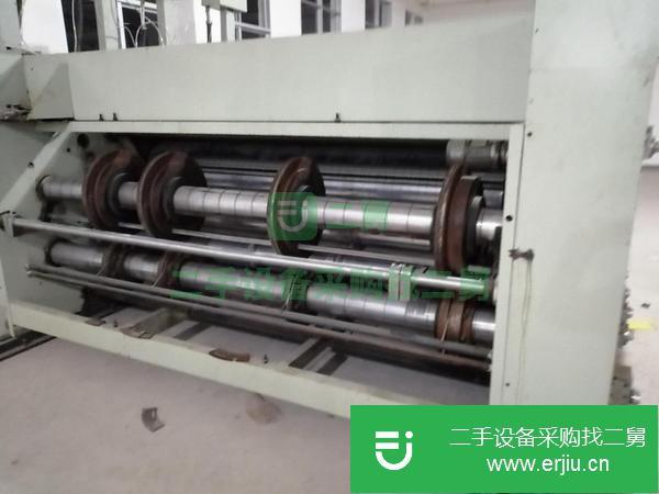 紙箱廠轉讓整套二手紙箱機械設備 上海音皇三色開槽 壓線機 印刷機 模切