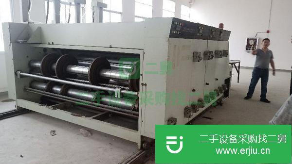 紙箱廠轉讓整套二手紙箱機械設備 上海音皇三色開槽 壓線機 印刷機 模切