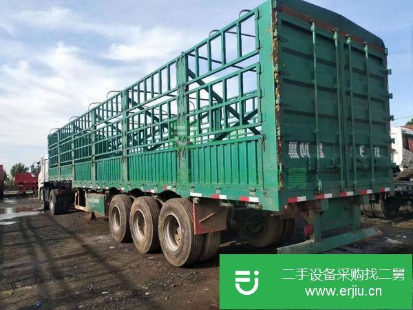 轉讓13米高低板倉欄半掛車