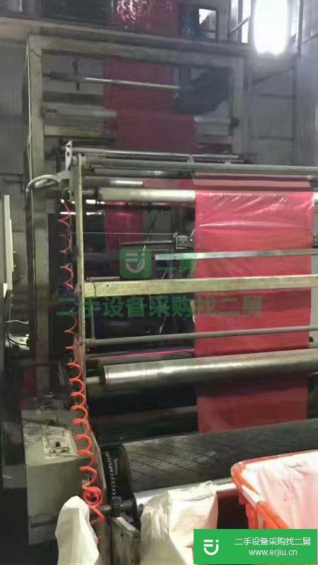 出售二手印刷設備1300型吹膜機 旋轉膜頭 雙收料