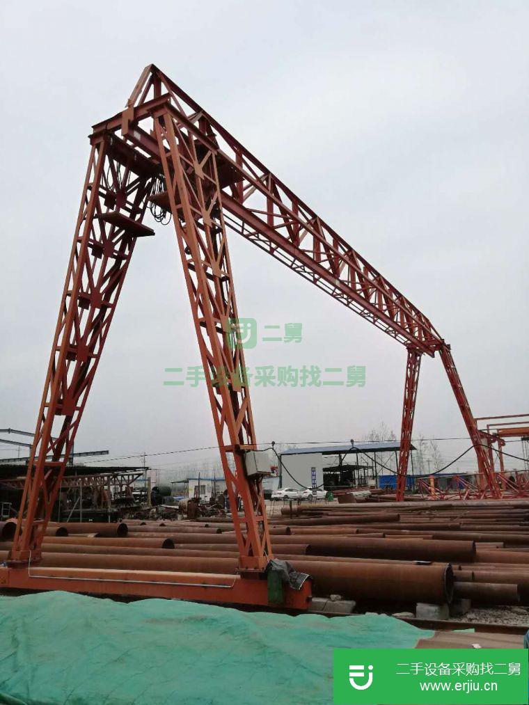 轉讓:出售二手起重機龍門吊行車10噸跨度35米