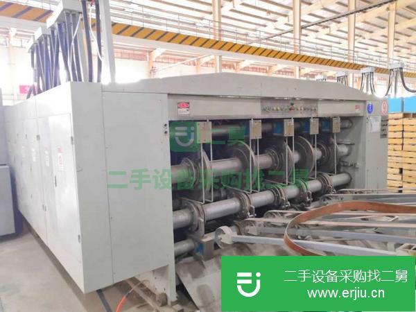 轉讓上海春云高速紙箱水墨印刷開槽機