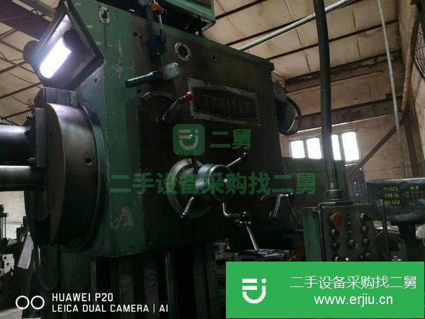 轉讓昆機TX6111T數顯臥式鏜床,鏜桿110mm