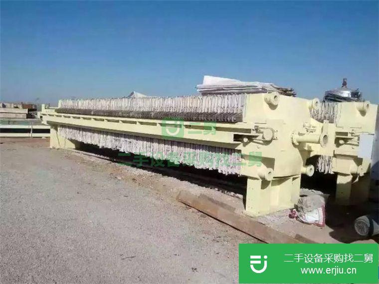 轉讓二手80平方污泥板框壓濾機 程控隔膜壓濾機