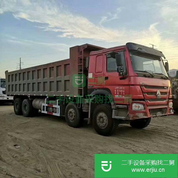 轉讓處理二手豪沃國8米5自卸車 可按揭 1米5高 二手工程渣土車