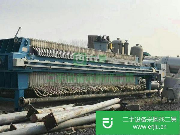 壓濾機  二手壓濾機出售 轉讓100平方二手隔膜壓濾機 板框壓濾機
