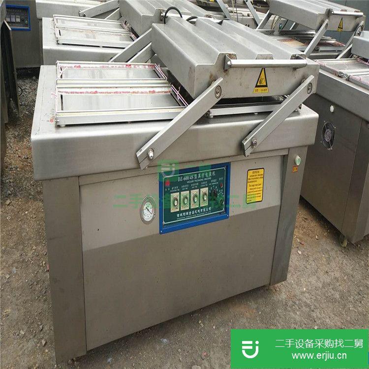 轉讓:二手全自動不銹鋼食品雙室真空包裝機520全自動拉伸膜真空包裝機給小袋式包裝機