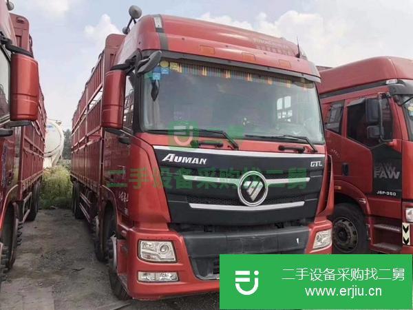 急轉一批二手的國四歐曼高欄單車 340馬力 前四后八輪牽引車