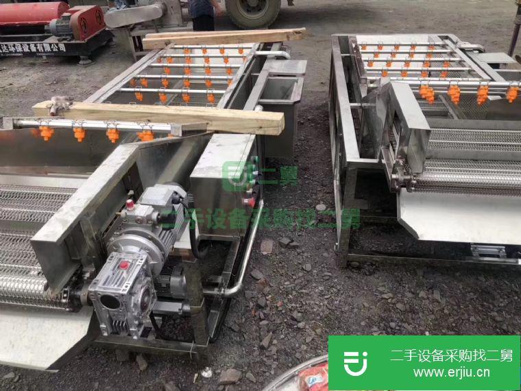 轉讓:低價出售二手蔬菜超聲波清洗機 毛滾清洗機 304不銹鋼材質