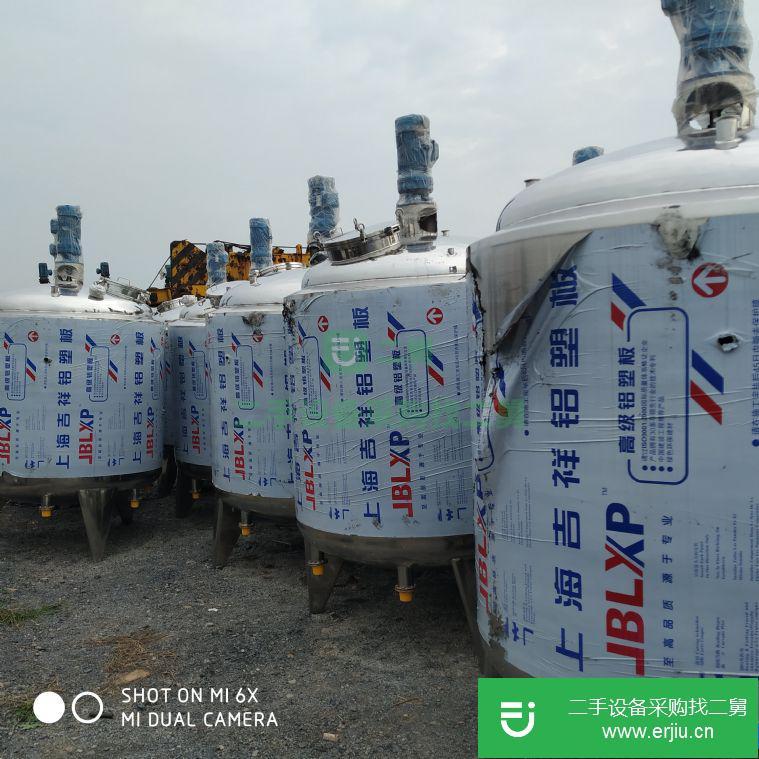 轉讓:供應二手不銹鋼儲罐 碳酸罐 壓力罐 防腐罐 攪拌罐 儲罐