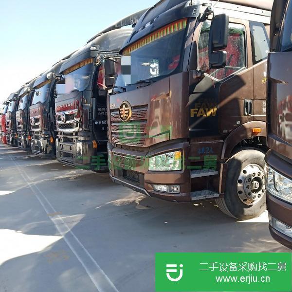轉讓二手半掛牽引車解放解六17年國五價格優惠可提檔過戶