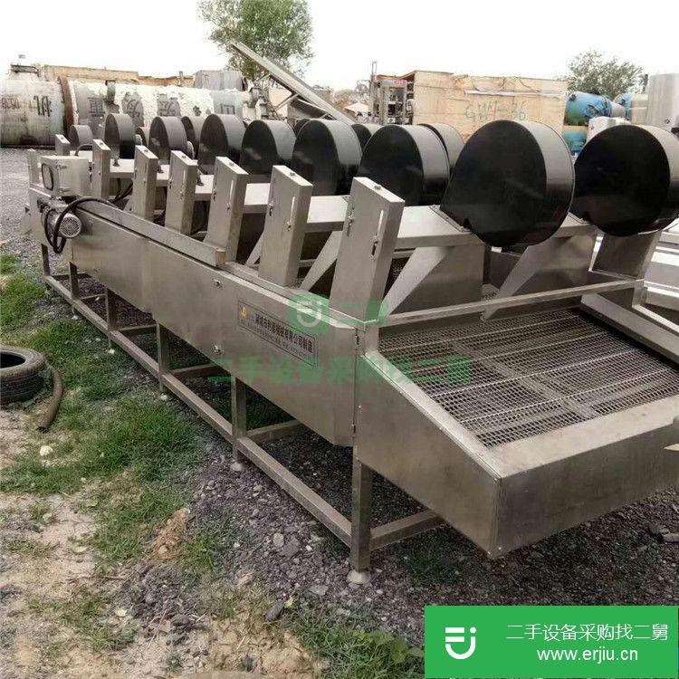 轉讓:出售二手氣泡清洗機高壓水流清洗機不銹鋼風干機 毛刷清洗機水果蔬菜氣泡清洗機