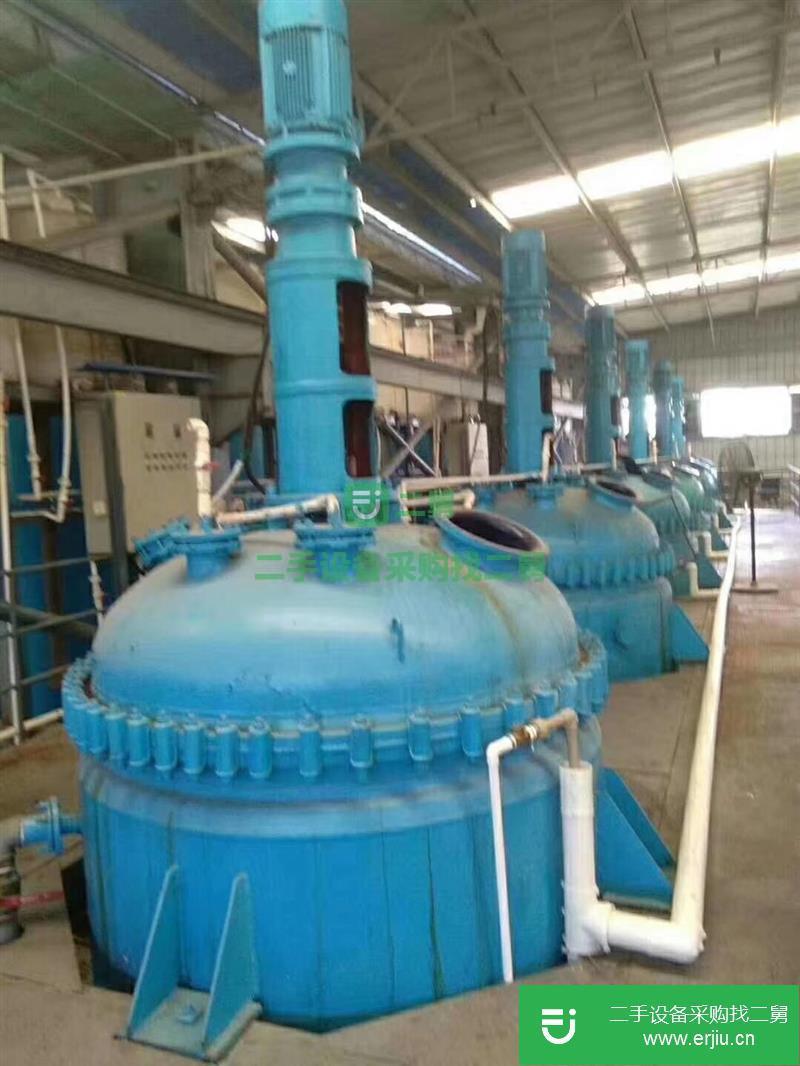 出售二手3000L電加熱搪瓷反應釜