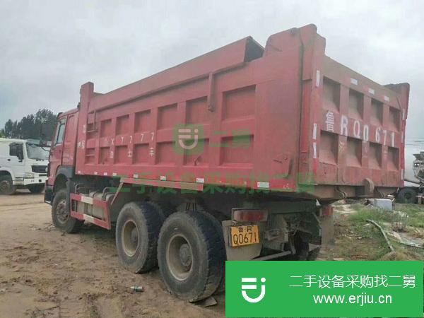 轉讓6臺二手的豪沃5.6米國四全手續包提檔帶環保蓋自卸車