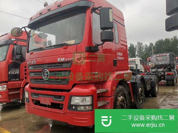 轉讓16年陜汽德龍M3000雙導向車頭,336馬力國四排放牽引車可以分期,