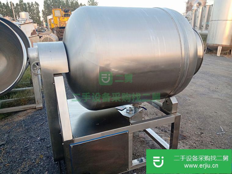 轉讓:處理9.9成新不銹鋼真空滾揉機 二手滾揉機 500L/800L變頻滾揉機