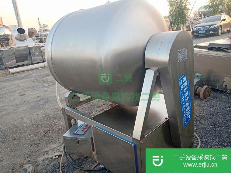轉讓:處理9.9成新不銹鋼真空滾揉機 二手滾揉機 500L/800L變頻滾揉機