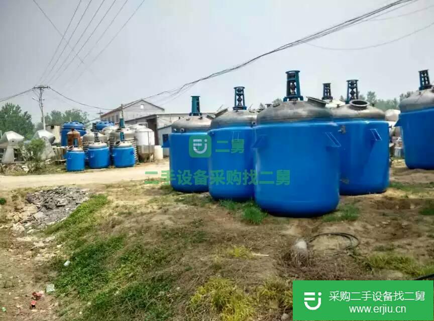 出售八成新2014年的二手不銹鋼反應釜,二手搪瓷反應釜,二手高壓反應釜,