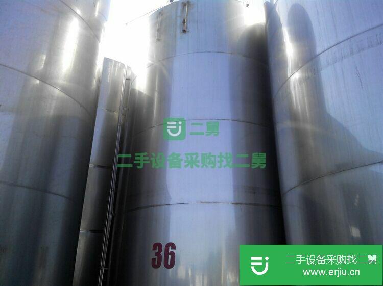 山東濟寧出售2016年九成新的二手不銹鋼儲罐