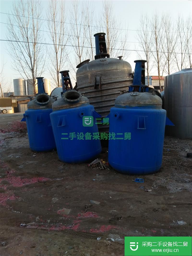 出售九成新的2014年二手不銹鋼反應釜