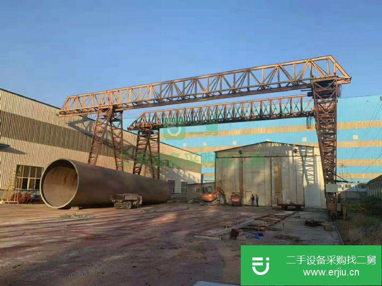轉(zhuǎn)讓:低價出售二手起重機(jī)龍門吊行車32噸25米起吊16米