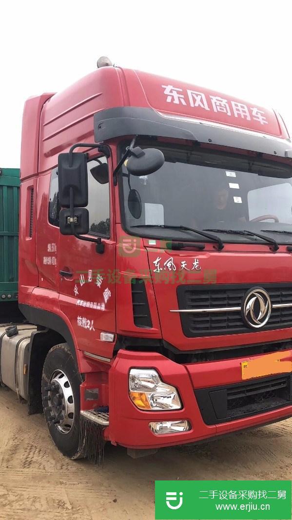 轉讓天龍450輕贏版帶13米直板不帶邊梁掛,半掛車