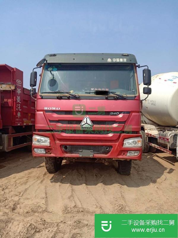 轉讓14年二手豪沃自卸車 340馬力 后八輪