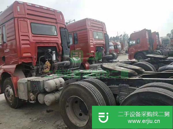 轉讓二手陜汽德龍X3000雙驅輕體LNG燃氣 400馬力國五排量牽引車
