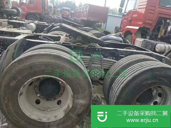 轉讓二手陜汽德龍X3000雙驅輕體LNG燃氣 400馬力國五排量牽引車