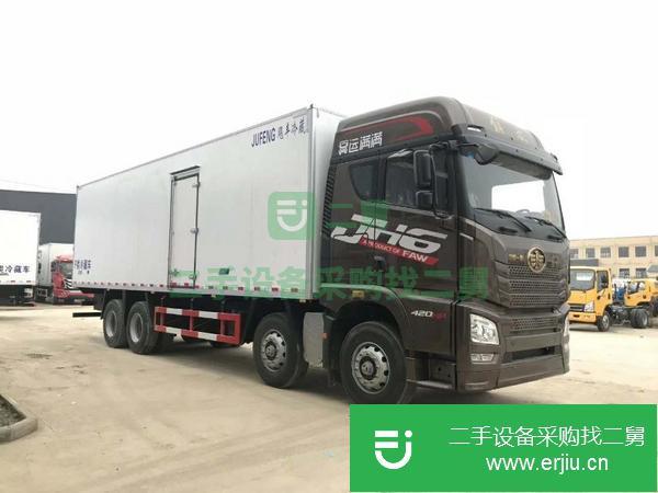 轉(zhuǎn)讓急售9 米6解放肉鉤冷藏車