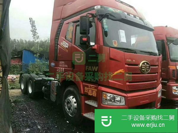 轉讓二手15年解放J6雙驅牽引車460馬力 可提檔過戶 保證原裝車