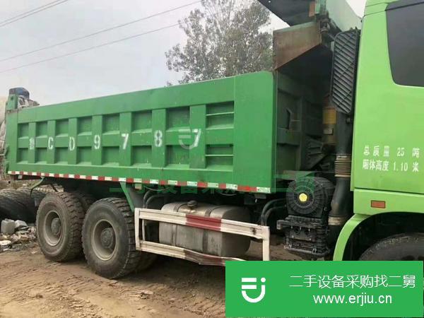轉讓處理14年二手歐曼自卸車,國四排放,5米8大箱,336馬力,濰柴發動機