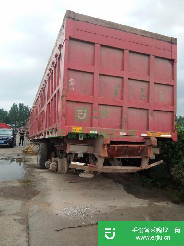 急轉(zhuǎn)一批14米后翻半掛車 原車原版