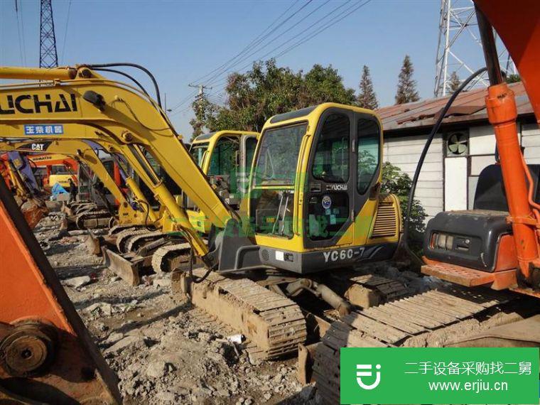 轉讓:國產二手小型挖掘機  玉柴60舊挖掘機