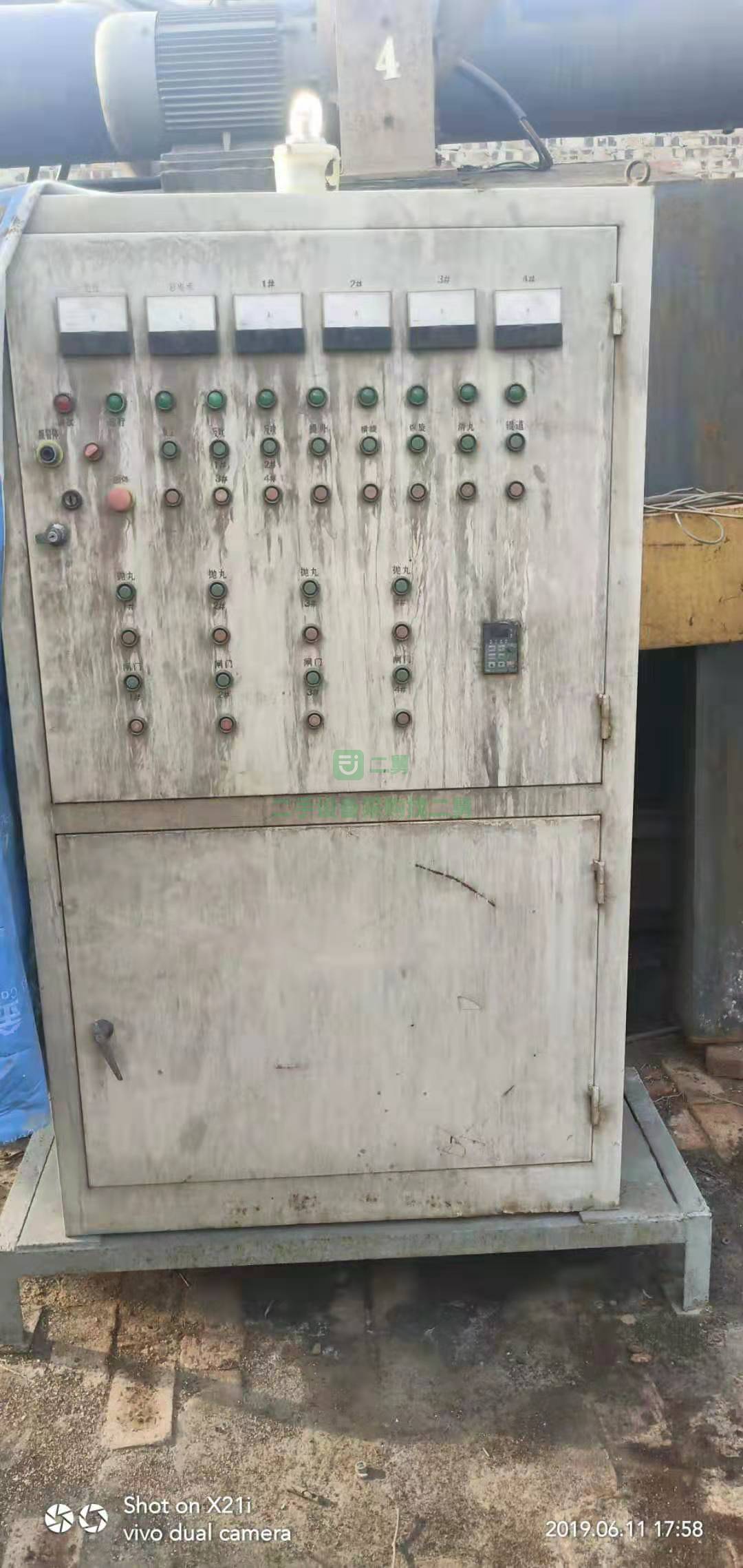 急售二手通過式拋丸機四個拋頭八成新河北省廊坊市