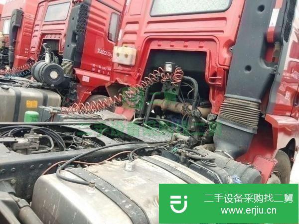 轉讓二手國四陜汽德龍雙驅375馬力牽引車