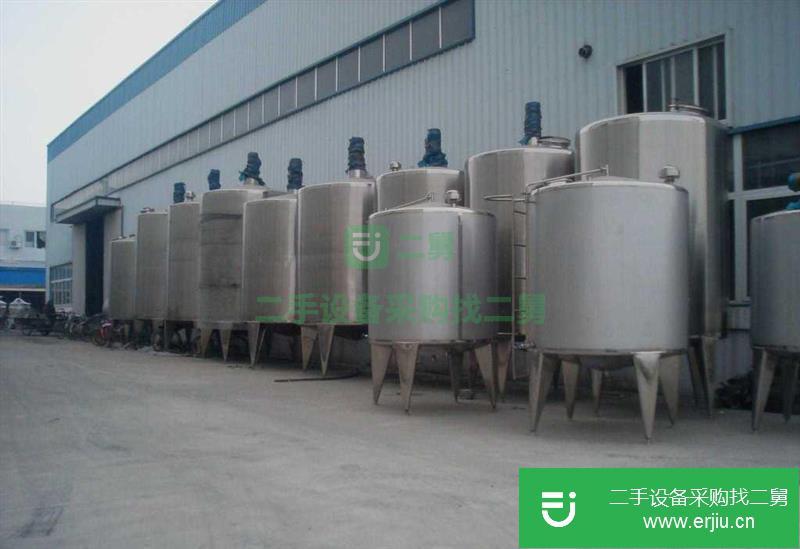 低價出售二手5噸---50噸不銹鋼儲罐 攪拌罐