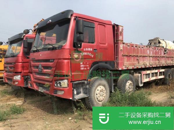 轉讓處理豪沃國五前二后八自卸車出口各國5.8米的 二手工程車自卸車