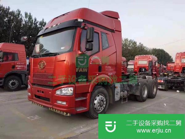 出售17年解放J6P牽引車  460馬力