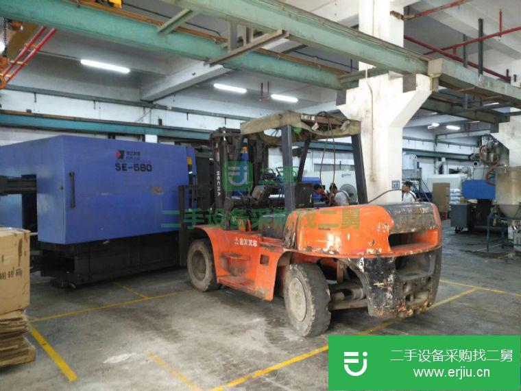 倒閉廠轉讓申達伺服580噸二手注塑機