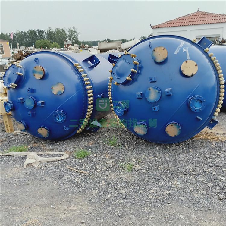 二手3立方搪瓷反應釜    電加熱反應釜價格