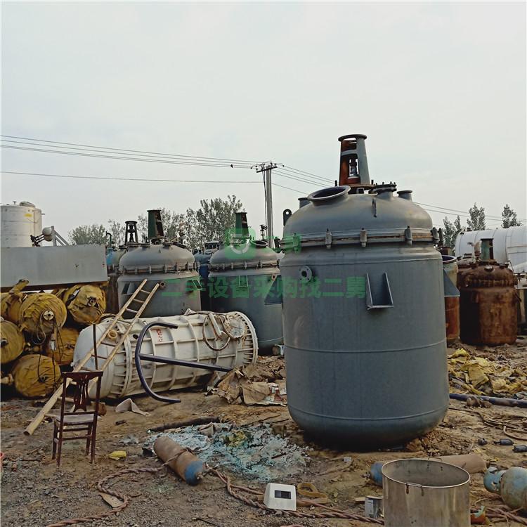 二手3立方搪瓷反應釜    電加熱反應釜價格