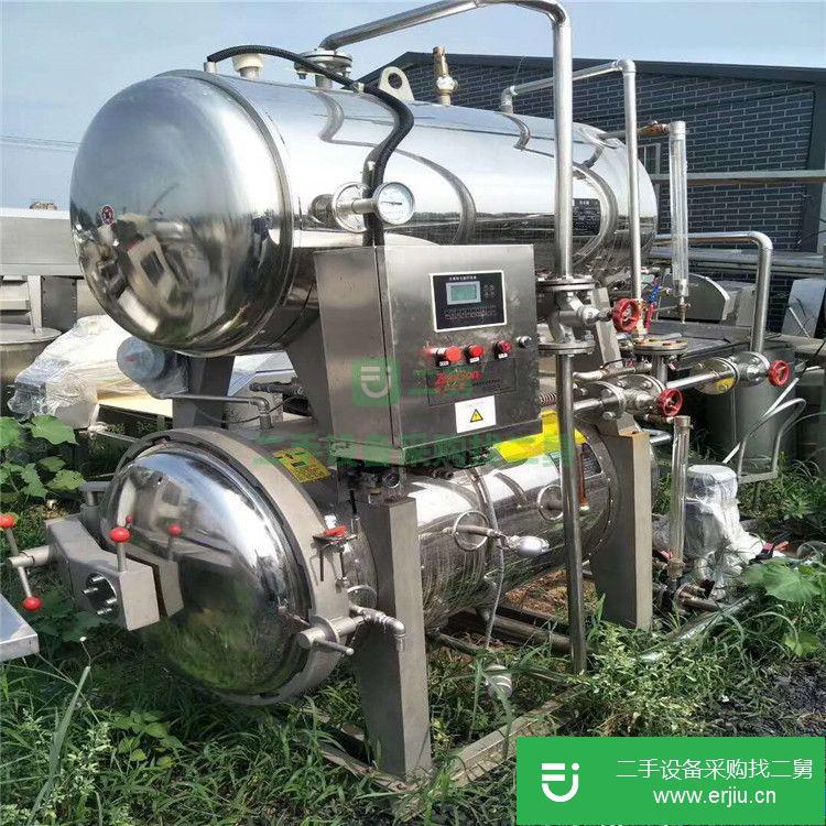轉讓:出售二手蒸汽殺菌鍋二手不銹鋼304雙層電加熱殺菌鍋二手食品肉類殺菌鍋
