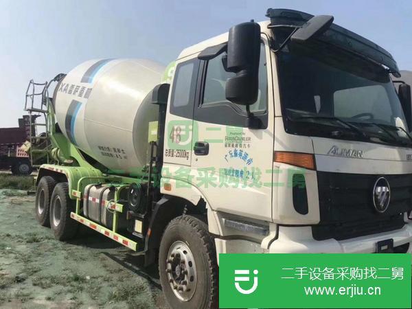 轉讓二手混泥土攪拌罐車18年國五福田歐曼大12方攪拌罐車支持分期付款