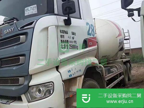 轉(zhuǎn)讓18年三一重工十四方，三一上裝攪拌車(chē)，全國(guó)包提檔過(guò)戶(hù)