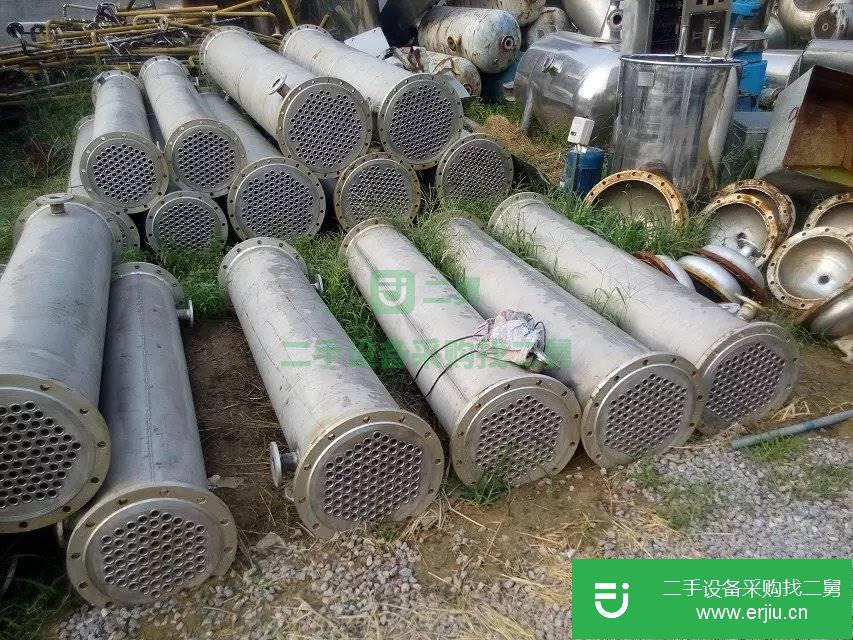 轉讓二手列管式冷凝器 316L不銹鋼冷凝器