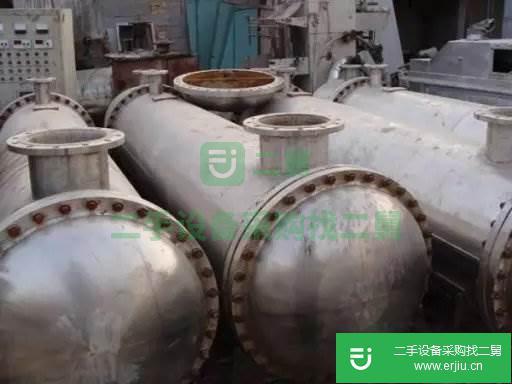 轉讓二手列管式冷凝器 316L不銹鋼冷凝器