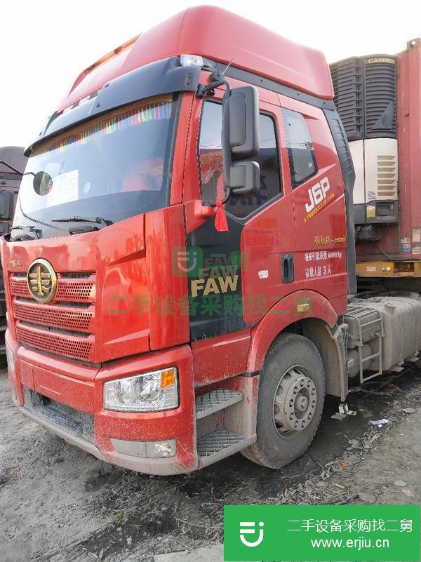 轉(zhuǎn)讓二手17年解放J6P牽引車460馬力領(lǐng)航版國五原車手續(xù) 包提檔支持分期
