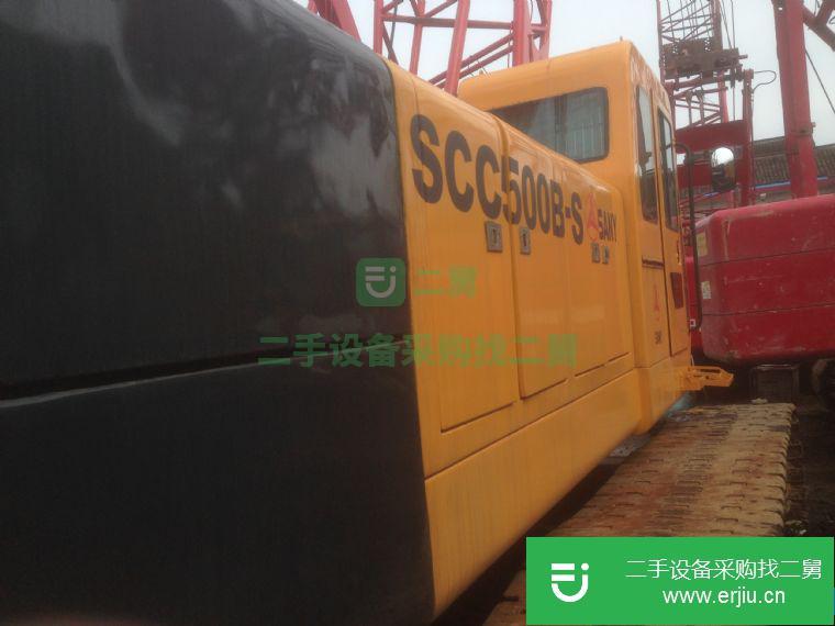 轉讓二手8成新三一SANY SCC500B 50噸履帶式起重機